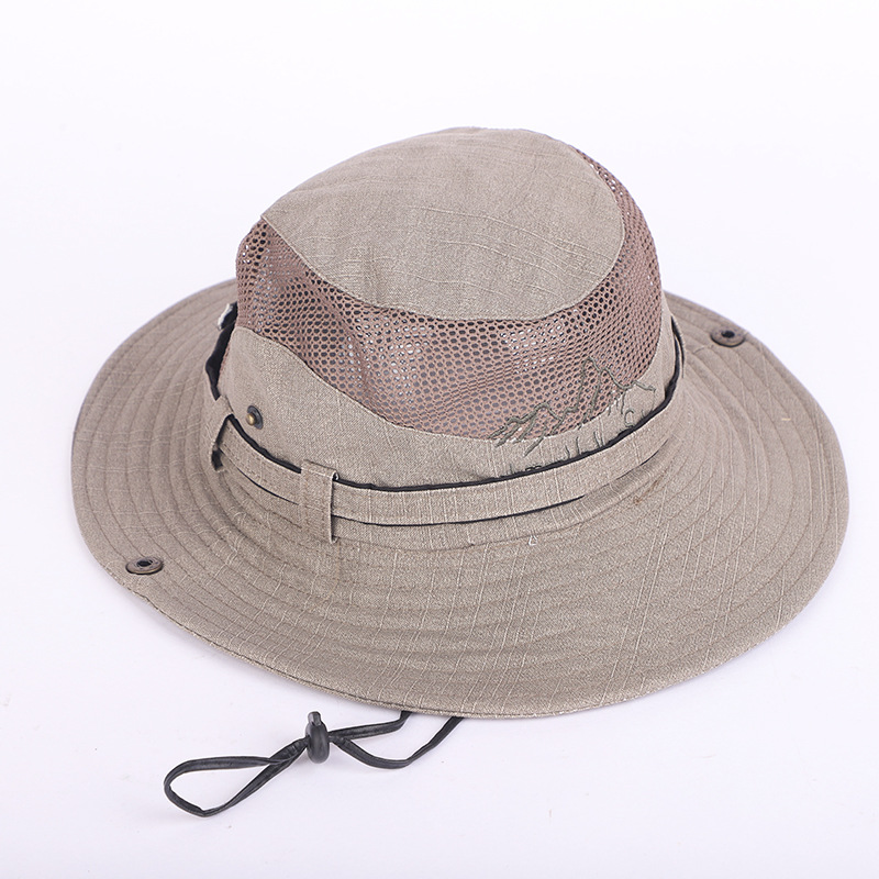 Verano al aire libre sombrero de los hombres sombrero de protección solar sombrero de ala grande para el sol sombrero de pesca de protección UV para hombres sombrero de pescador sombrero para el sol