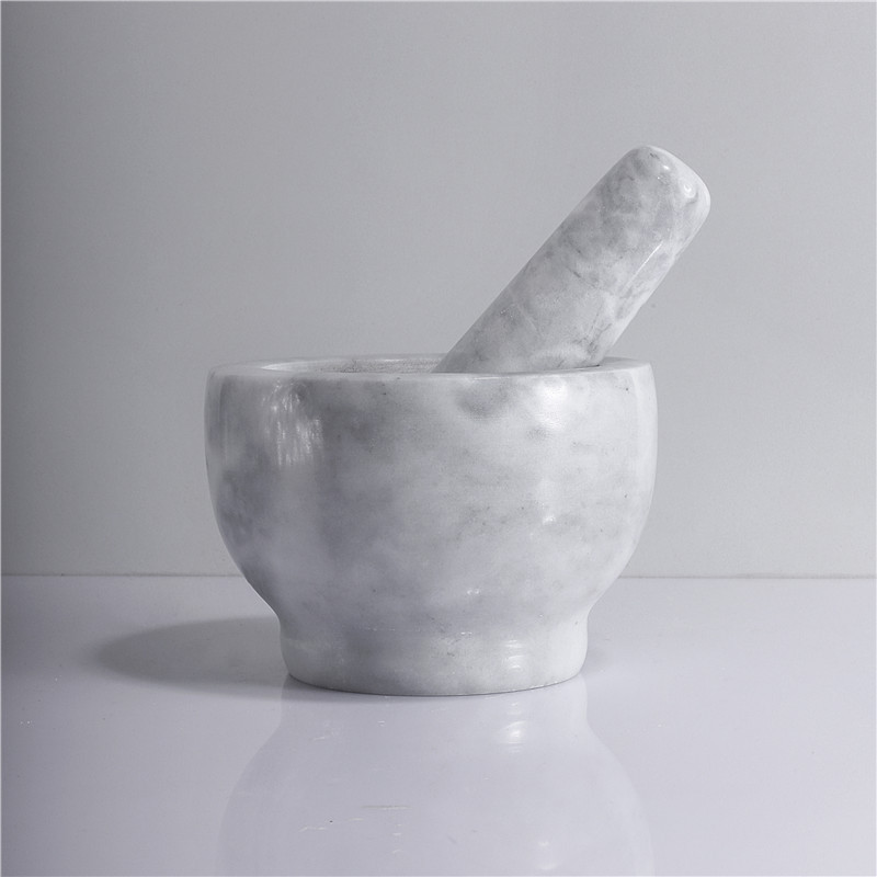 天然大理石捣蒜器 家用小型研磨器饺子馅蒜泥制作工具药臼捣药罐