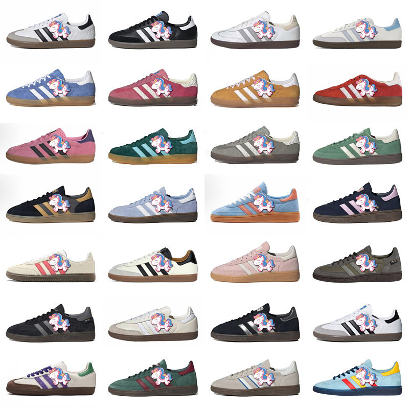 Putian Top Version Samba Moral Training Shoes Clover Men's and Women's Adidas White Shoes Sports Shoes Black and White Casual Sneakers