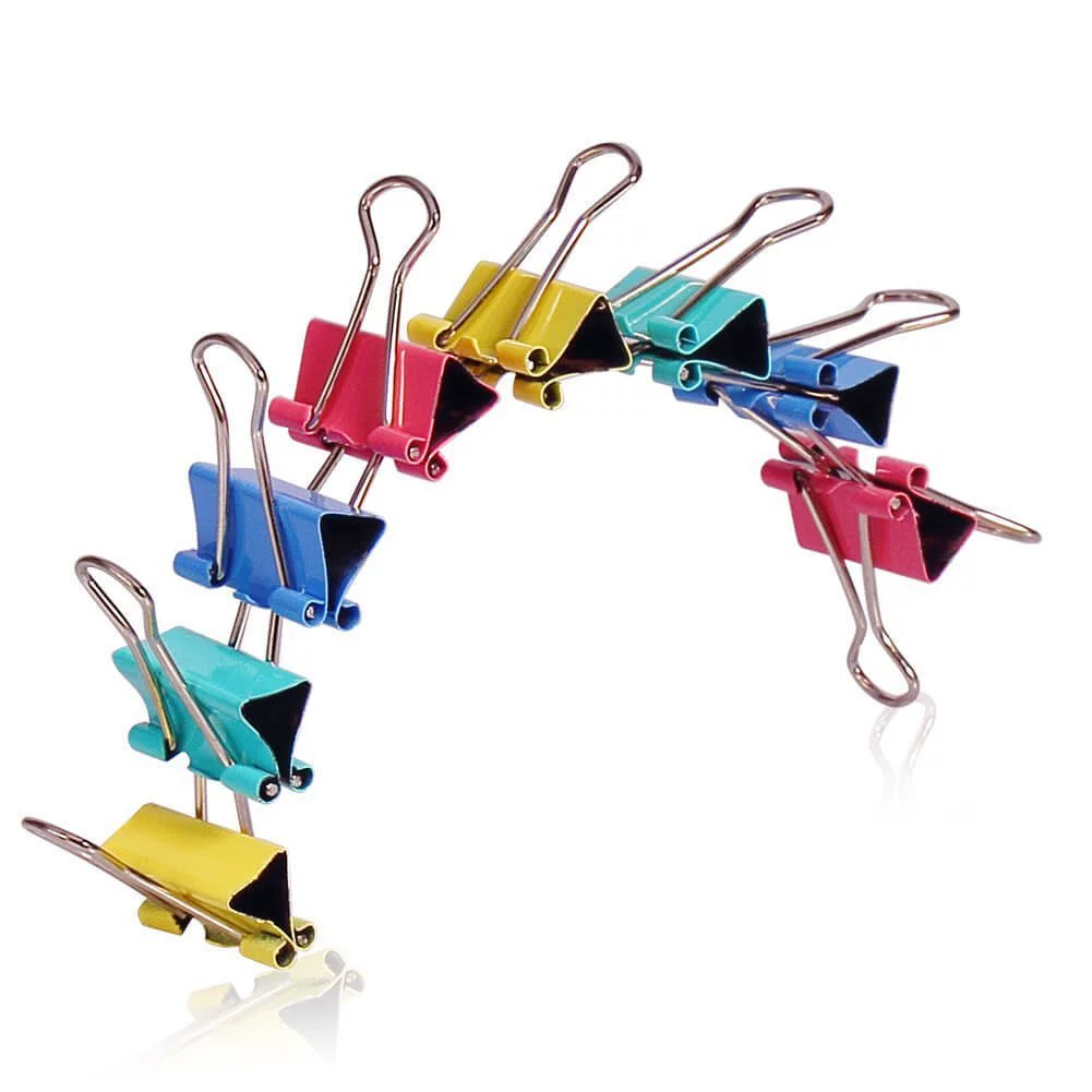 Spot supply specifications uniform black color long -tail folder thirty folder metal binding clip office