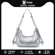 链条腋下包包女百搭2025新款小众设计手提法棍包高级感单肩斜挎包