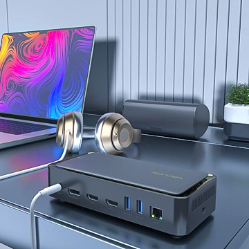 WAVLINK Гигабит RJ45 с 10Gbps M2 PCIe/SATA SSD Шкатулка 13-в-1 USB C хаб