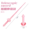 Pink telescopic spiral sword (English color box) silky style