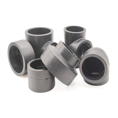 PE connector push-fit large diameter hot melt fitting 110 direct reducer tee pipe cap 45 elbow water pipe fitting