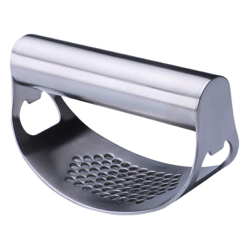 Пресс для чеснока из нержавеющей стали 304, круглый измельчитель чеснока, бытовой пресс для чеснока, ручной измельчитель чесночной пасты, инструмент для очистки чеснока.