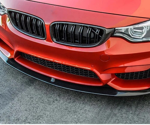 Suitable for Bmw 4 Series Center Grille F32 F33 F36 F82 Modified Carbon Fiber Double-Line Glossy Black Center Grille