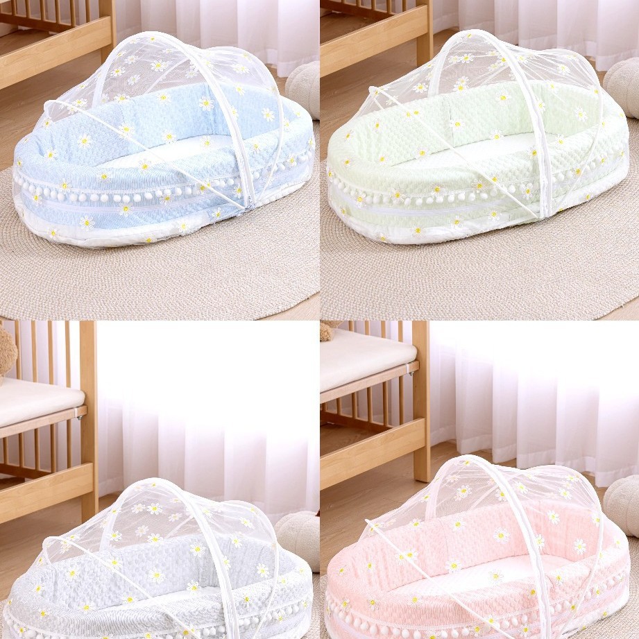 Baby Bed-In-Bed Baby Bionic Bed Sleeping Bed Mosquito Net Sleeping Pad Cotton Pillow Baby Net Cross-Border Hot Sale