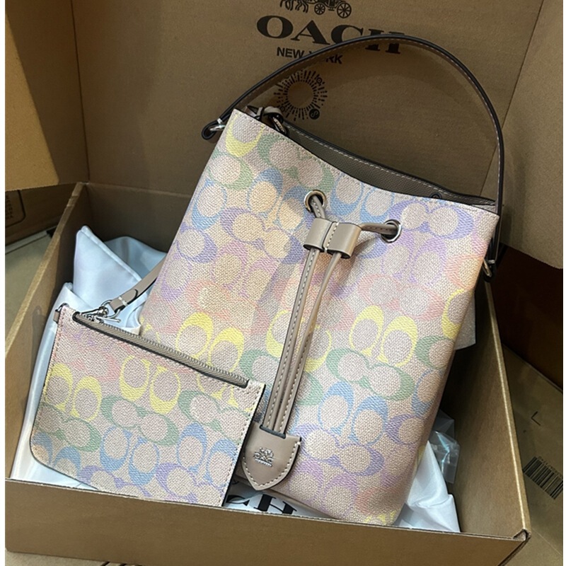 25Rowan Bucket Bag Drawstring Tote Bag Large Capacity Shoulder Bag Handbag Underarm Bag Crossbody European and American Retro 25Rowan Bucket Bag Drawstring Tote Bag Large Capacity Shoulder Bag Handbag Underarm Bag Crossbody European and American Retro