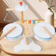 幼児知育多機能音楽台架子鼓打楽器音楽感啓蒙趣味育成木製玩具