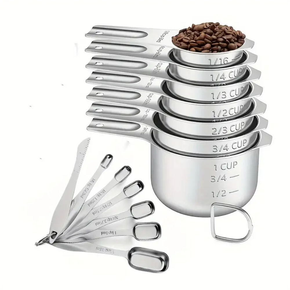 챙이 넓은 계량컵 세트 + 포인티드 테일 7종 세트