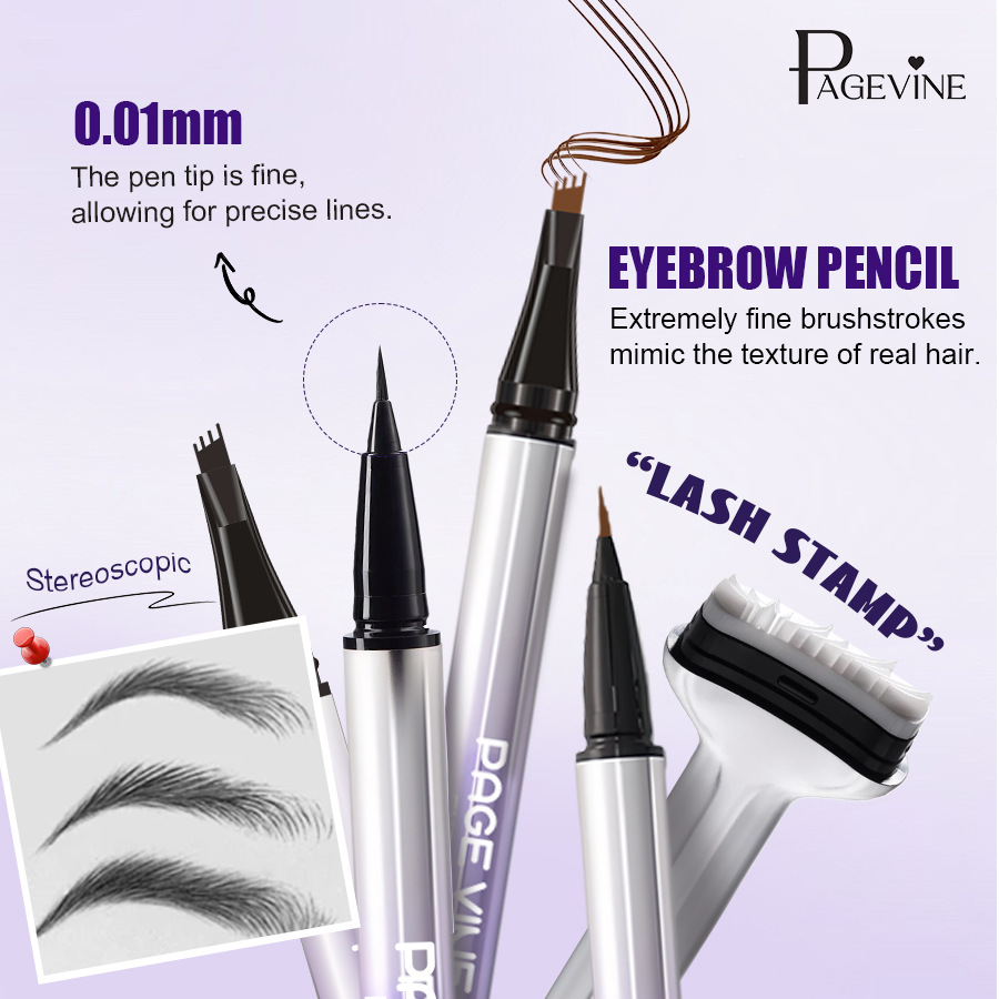 Cross-border PAGE VINE eyelash seal eyeliner 3 - in - 1 eyelash lineer duradero sin deslizamiento