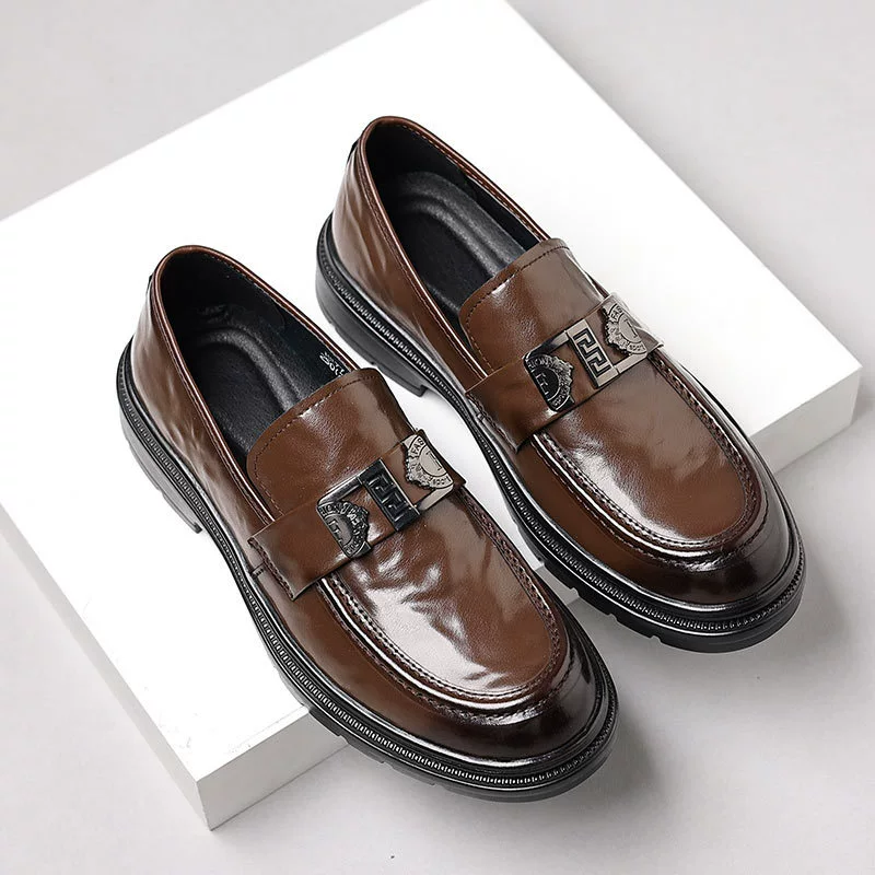 Кожаные кожаные мужские кожаные туфли на мягкой подошве, повседневная обувь, износостойкая дикая тенденция, удобная обувь Lefu