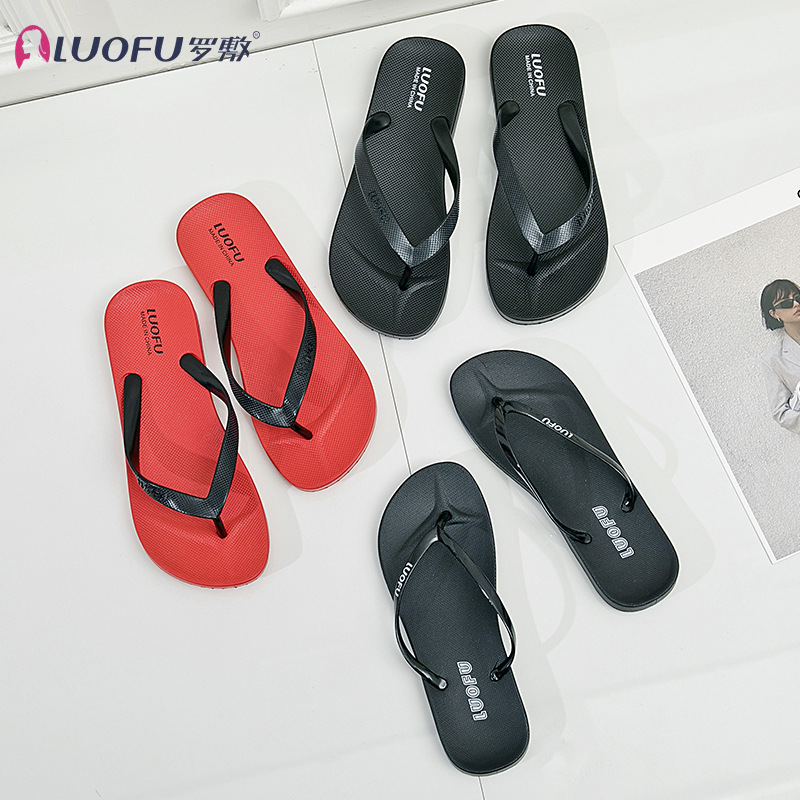 Luoshiki pareja clásica de las mismas zapatillas de verano antideslizante desgaste zapatillas de playa de baño