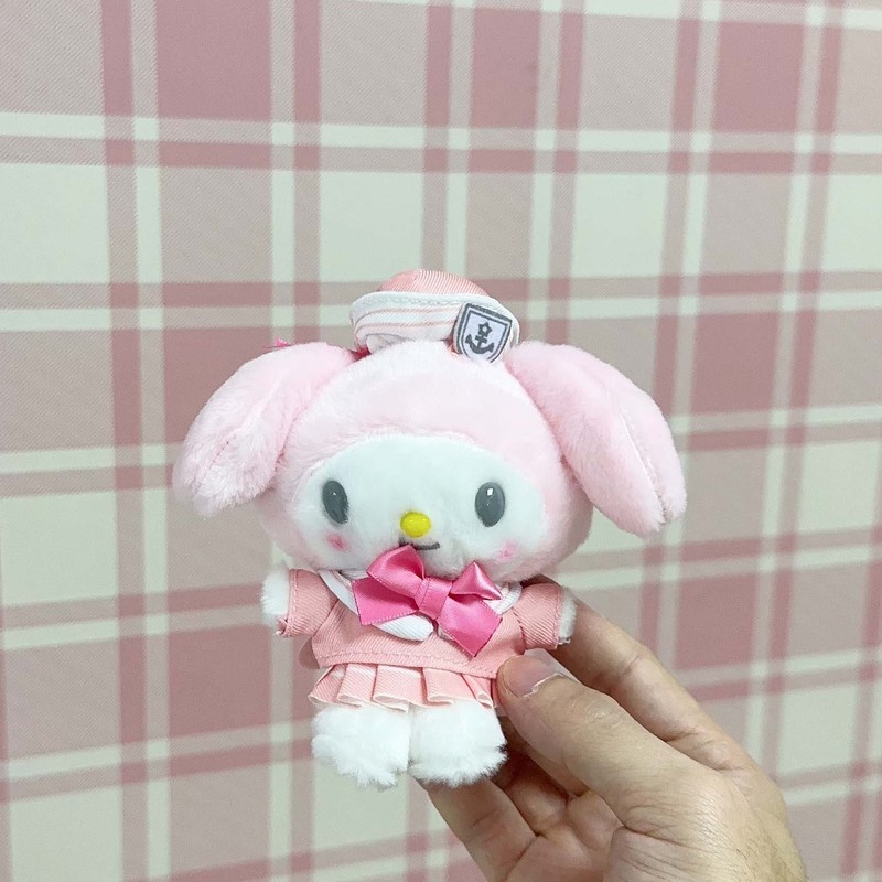 可爱海军水手服kitty 美乐蒂库洛米毛绒玩偶挂件公仔挂饰生日礼物|undefined