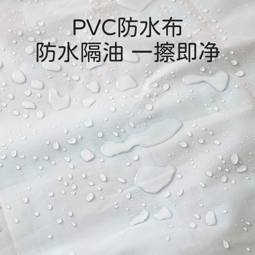 Double-layer lattice bib for the elderly, water and oil barrier, adult bib, dining apron, dining pocket, large pocket