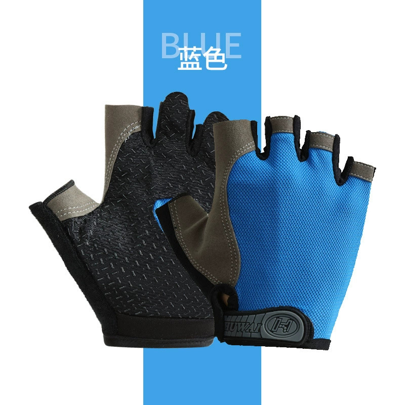 Guantes de fitness de medio dedo para adultos para mujer, deportes finos al aire libre, montañismo, pesca, antideslizante, transpirable, guantes de protección solar para ciclismo