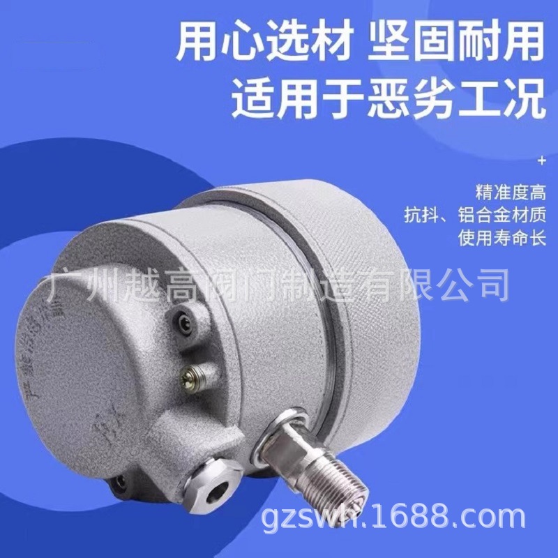 YTX-100B防爆电接点压力表气压液压燃气160B真空负压表开关量信号