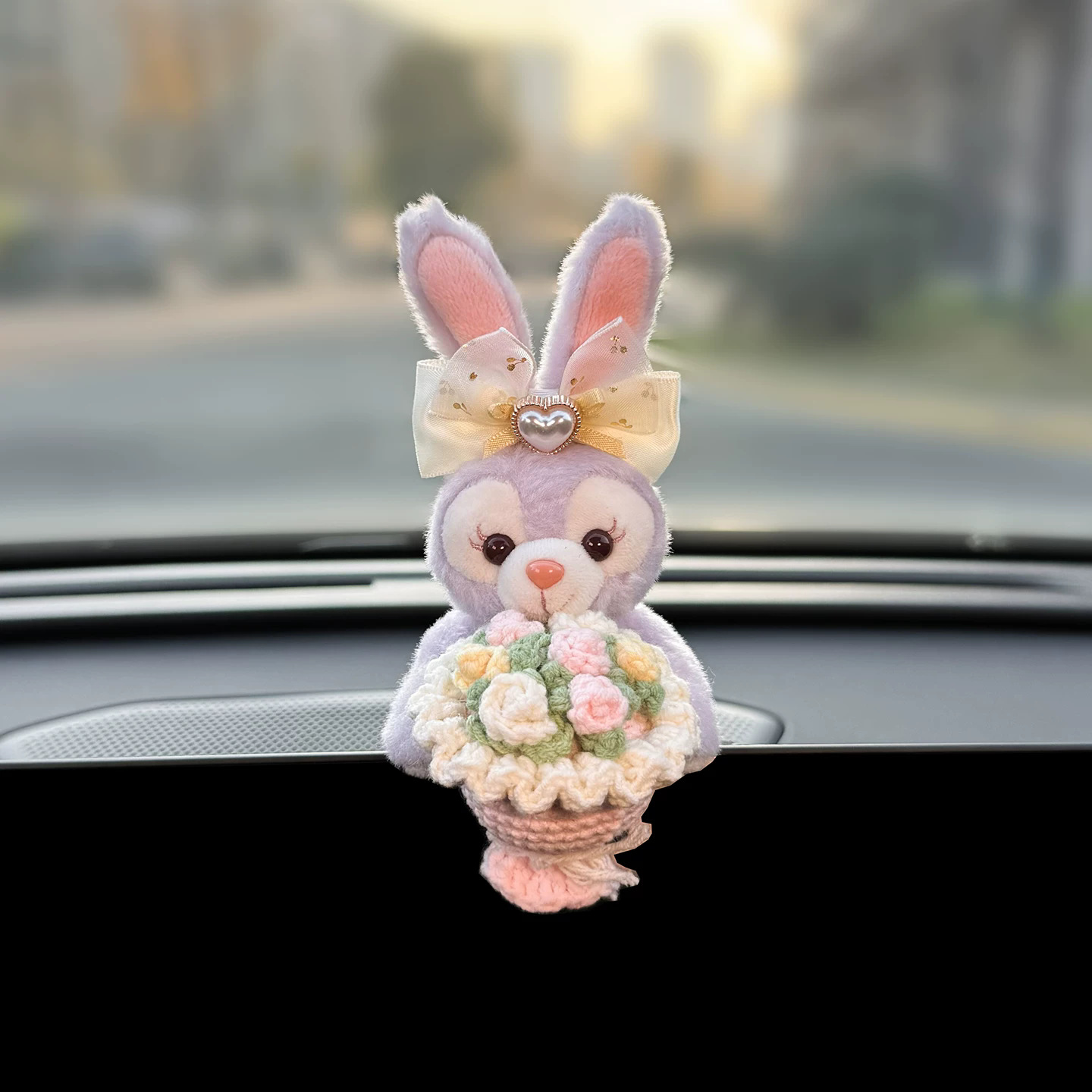Car Dashboard Decorations, Cute Linabell and Stellalou Car Toys for the Dashboard Screen