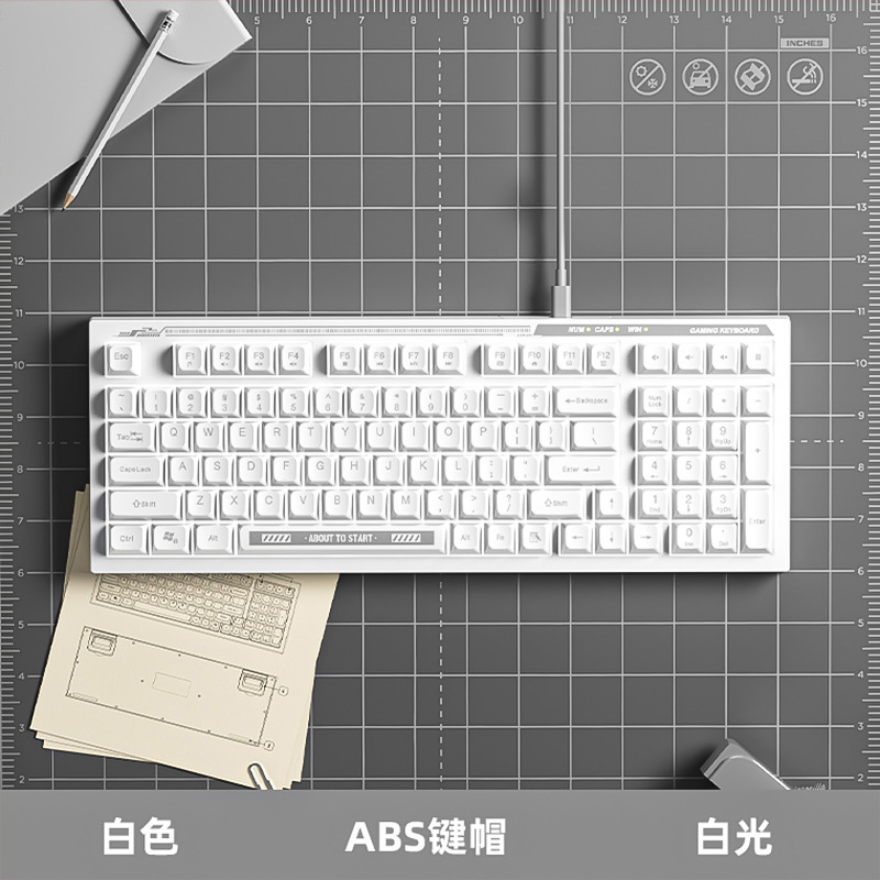HP K300 ゲーミングキーボード メカニカル風 オフィス向け ミニマリストスタイル 98キー ポータブル 静音 有線 エンターテイメントレベル|undefined