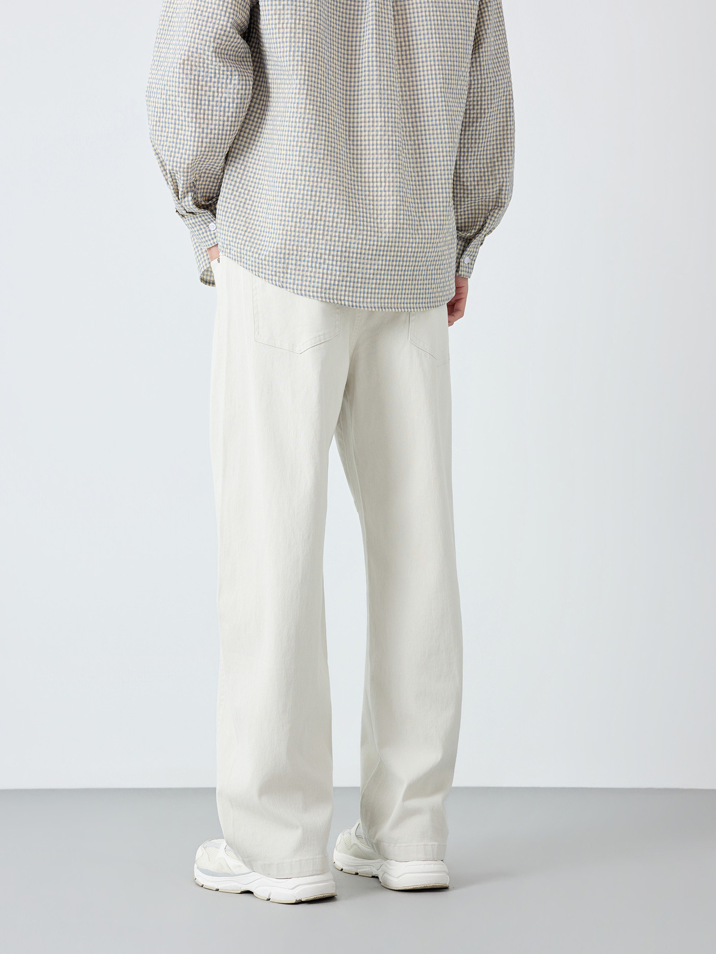 Quần dài nam ống rộng phong cách Mỹ casual — đen