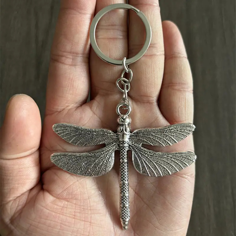 Aliexpress Amazon Popular Jewelry Simple Dragonfly Pendant Keychain Pendant