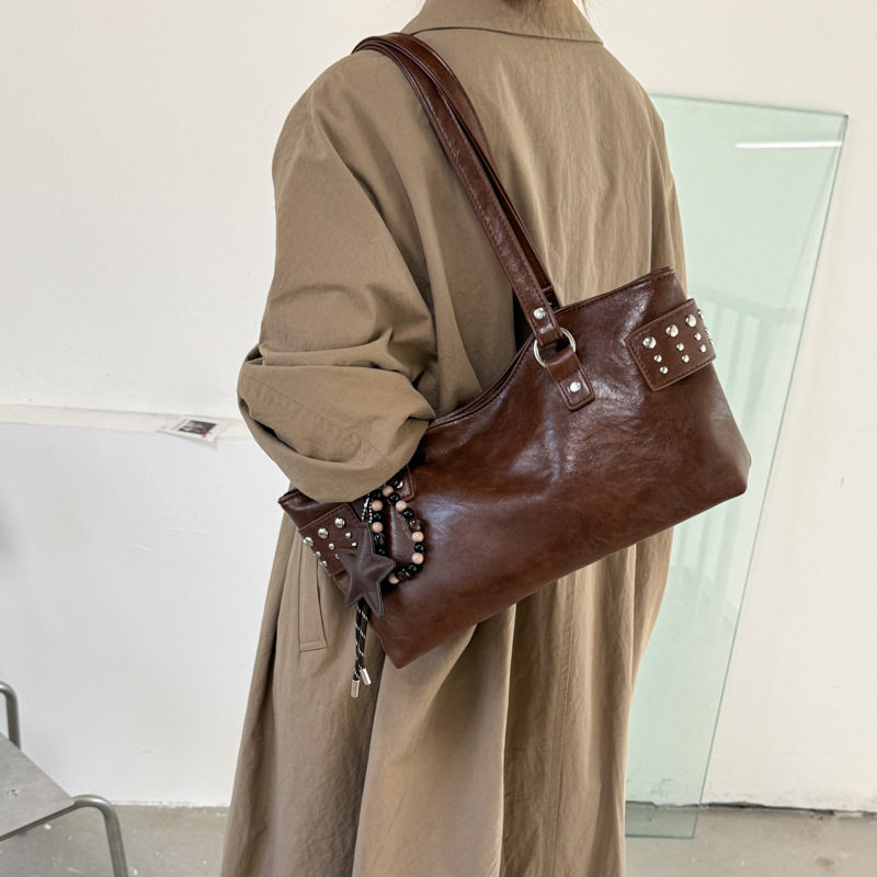 Túi tote nữ công suất lớn thiết kế tối giản phong cách Hàn Quốc, túi đeo vai đi làm — Deer Brown Không có mặt dây chuyền, Màu cà phê Không có mặt dây chuyền, Màu nâu không có mặt dây chuyền, kaki không có mặt dây chuyền chi tiết 25