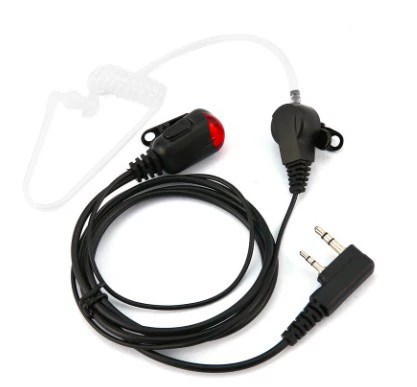 Наушники с воздуховодами с лампой, подходящая для большинства домофонов, таких как Jianwu и отечественный Quansheng Baofeng