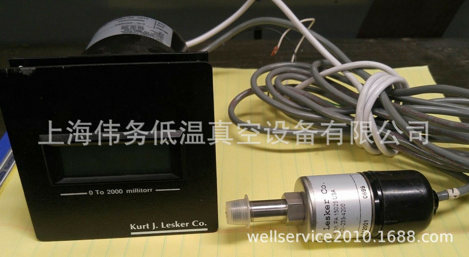 Kurt J Lesker KJL-902002 (0-2000 millitorr) Vacuum Gauge