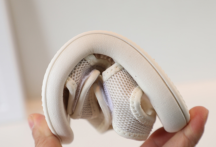 Chaussures d'été en tissu coréen pour enfants, sandales à Velcro respirantes à la mode pour bébés hommes et femmes, plage_voghion.com