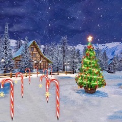 新しい太陽エネルギーのクリスマスの星の雪のペンダントの松葉杖のランプはクリスマスのシーンのキャンディーの松葉杖のランプを挿して明かりをつけます。