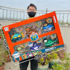正規版海底小縦隊児童啓蒙玩具バック隊長のお世辞人形セット機構卸売りプレゼント