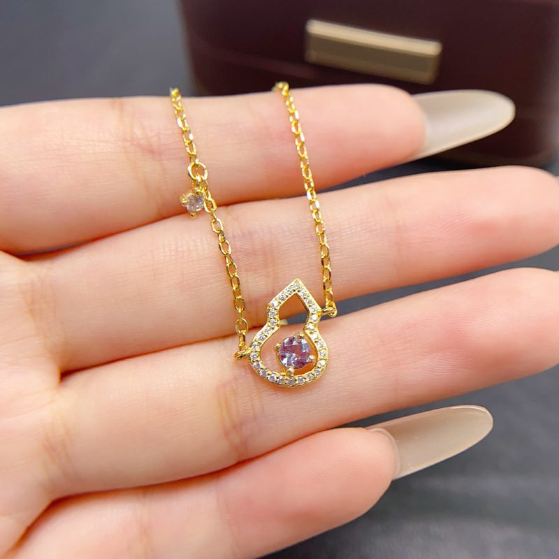 Cross-border natural alexandrite bracelet, S925 silver with a 4*4mm main stone, versatile and trendy, a popular women’s accessory