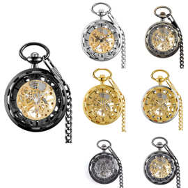 外贸亚马逊EBAY速卖通机械大怀表翻盖机械怀表