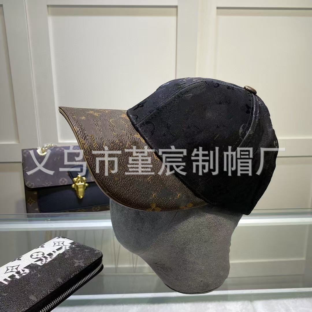 Louis Vuitton Monogram Baseball Cap Black Brown