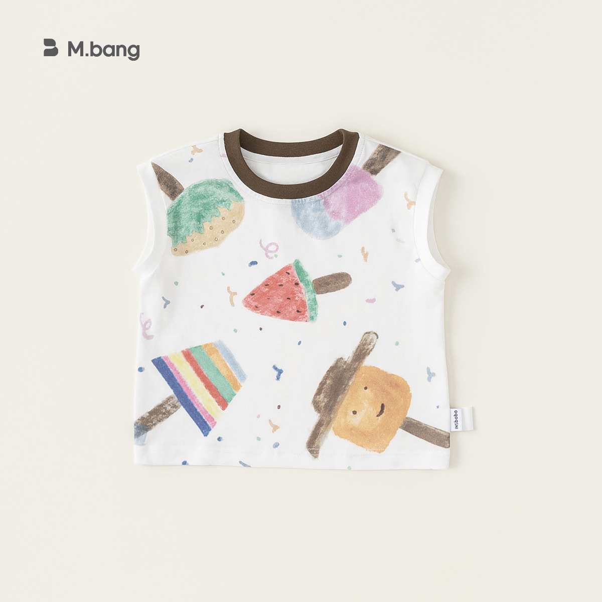 Chaleco para niños verano niñas color sólido camisola casual bebé sin mangas camiseta top XY24035