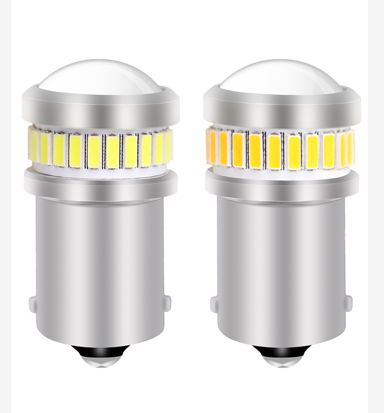 1156 LED Turn Signal Light 6SMD High Brightness Lens 4014/3014 24SMD