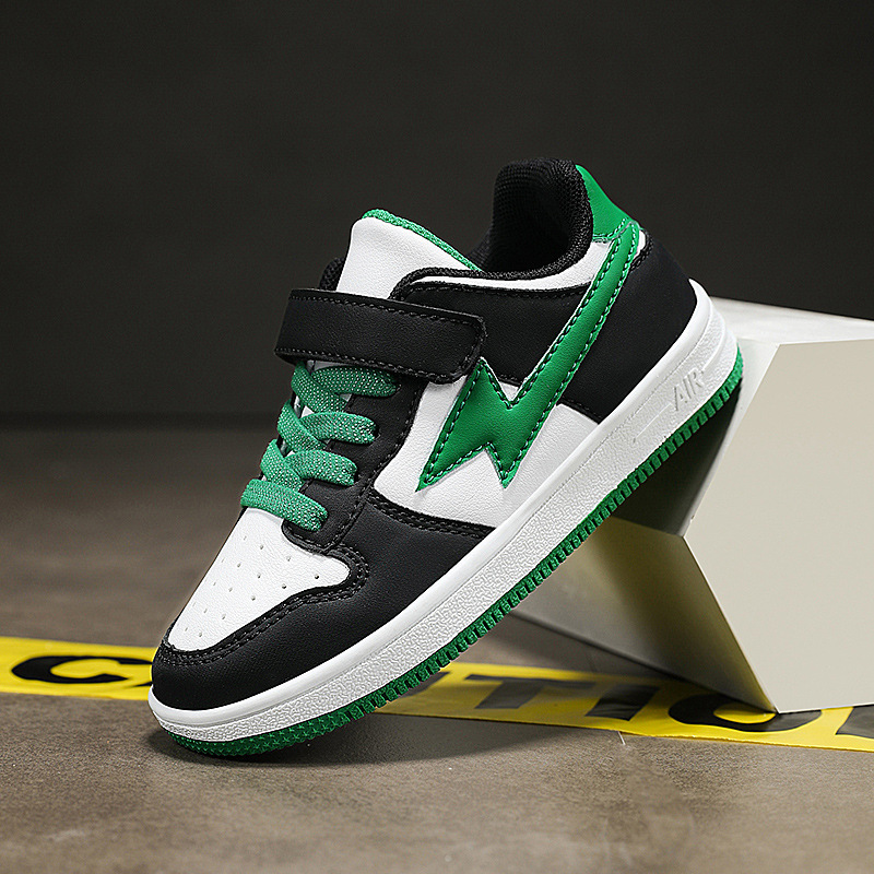 Children's sneakers 2024 spring new boys' leather sports shoes, medium and large children's low-top student running shoes, foreign trade batch_voghion.com