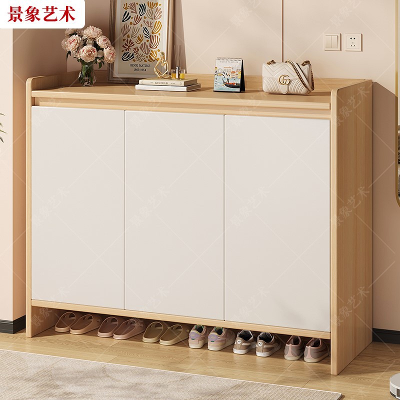 Gabinete de zapatos moderno simple y multifuncional puerta de entrada doméstica de gran capacidad de almacenamiento armario de almacenamiento rack de zapatos multicapa