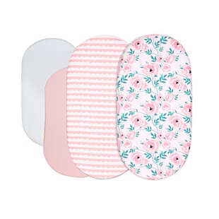 4 PCs set baby cradle bed sheet soft suitable for baby boy girl soft cotton animal cradle bed sheet set safety