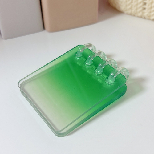 Anime Colorful Gradient Spiral Notebook Creative Cartoon Acrylic Student Desk Ornament Cute Decorative Item