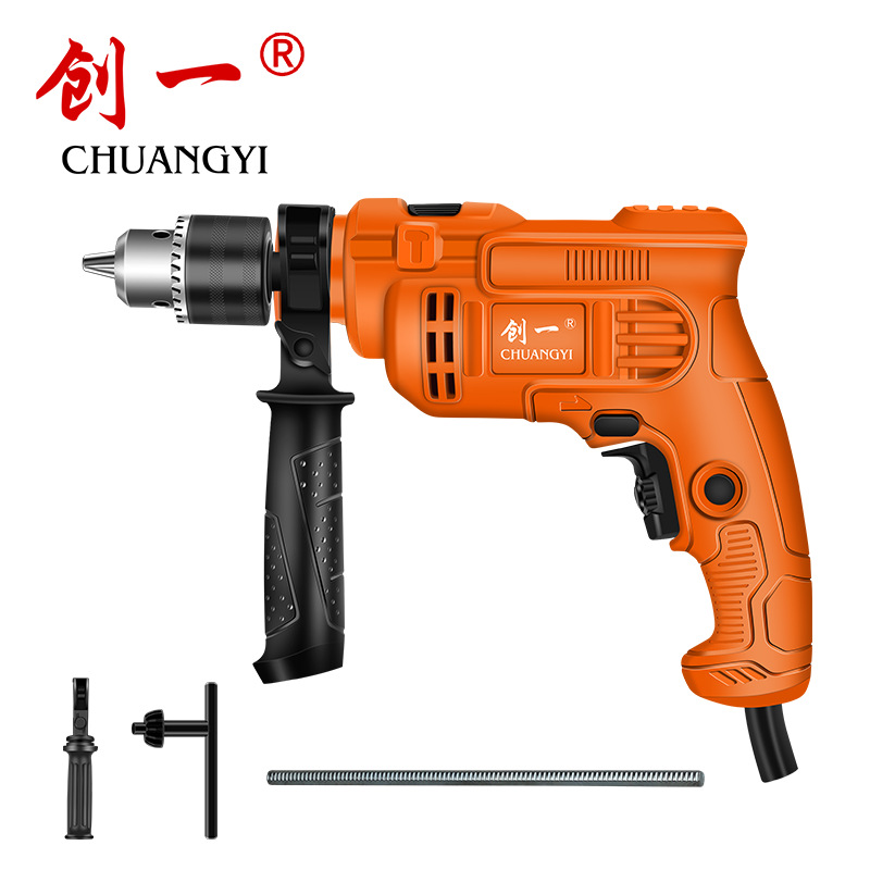Chuangyi taladro de impacto transfronterizo de alta potencia taladro de mano de CA taladro de pistola herramienta eléctrica destornillador eléctrico image 17