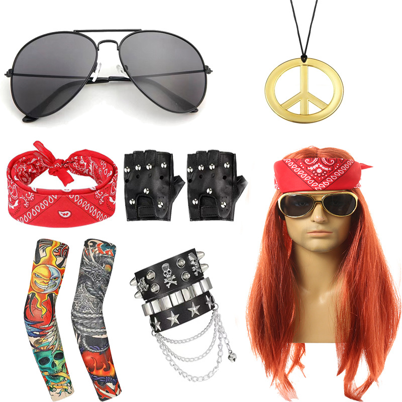 오렌지 스트레이트 헤어 + 6 종 세트 3