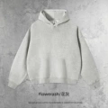 Boxy Fit Hoodie - Heather Gray