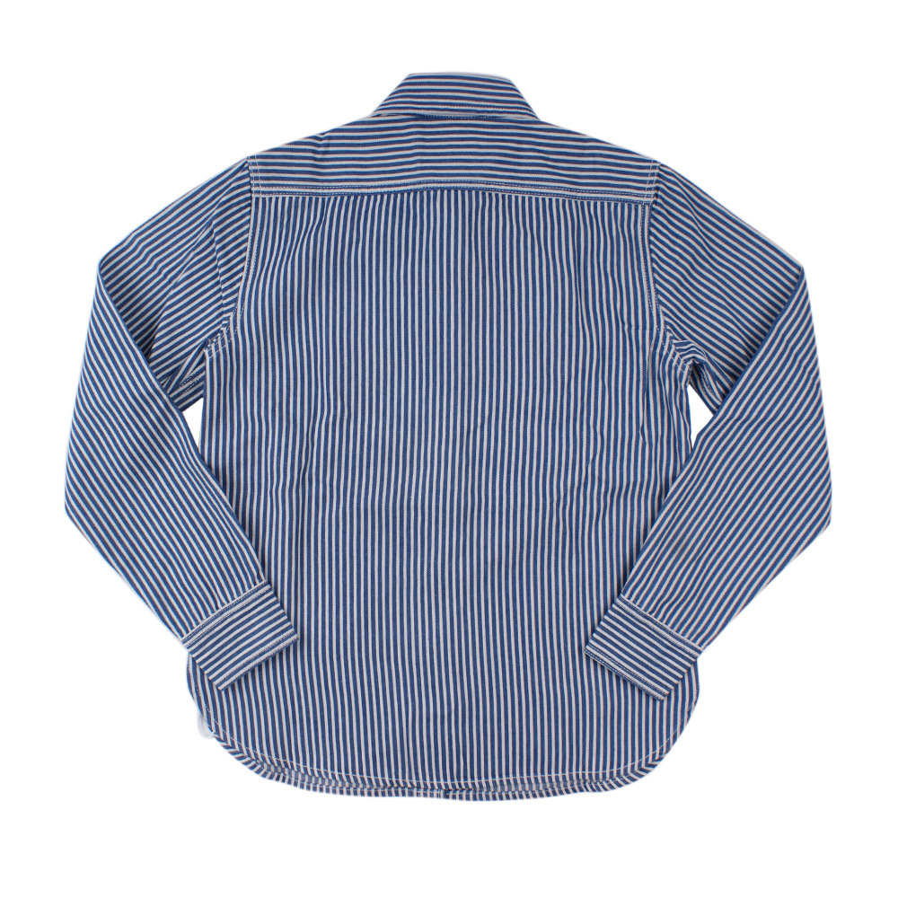 Camicia uomo stile retro americano a righe verticali_voghion.com