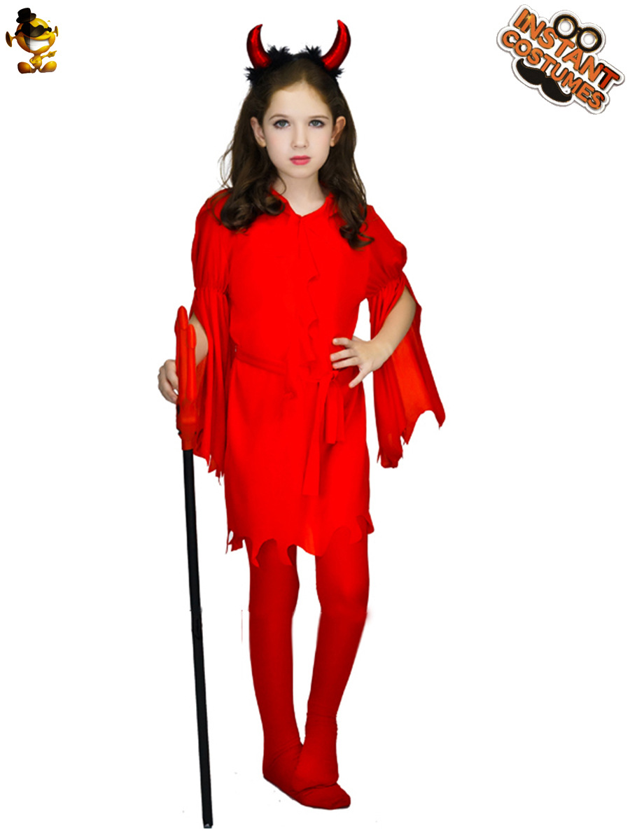 Halloween fantasma Festival horror traje mascarada ropa de fiesta Cosplay traje pequeño diablo falda