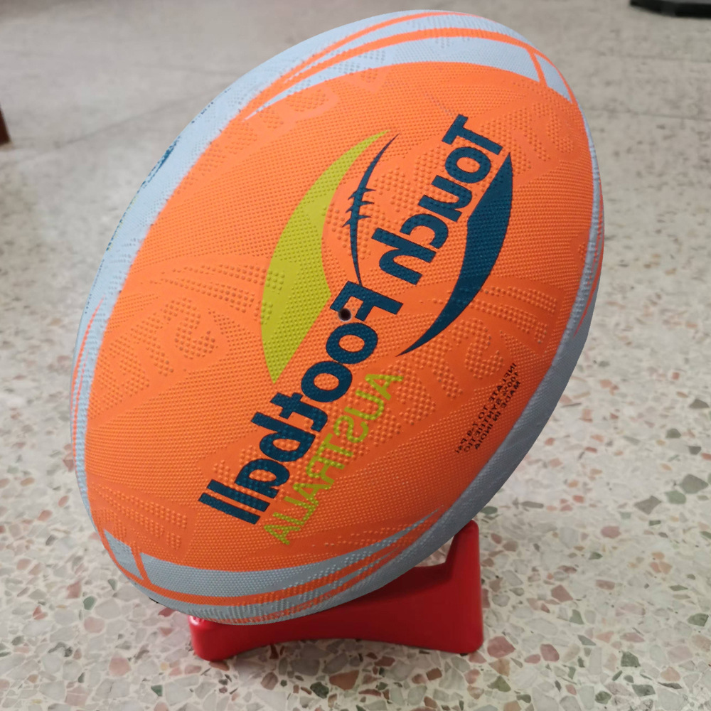 Special Ball for British Rugby Game Training, Rubber Granular Surface, Hand-Sewn, Supports Oem Processing and Customized Log
