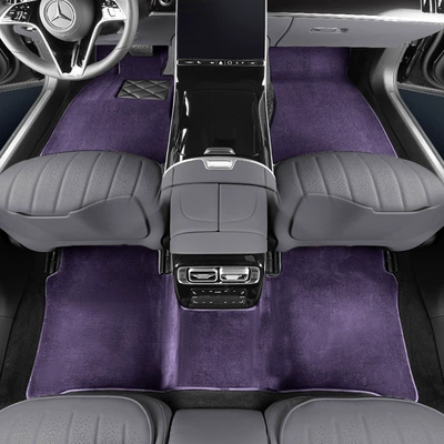 S400L, Mercedes-Benz E300L, GLS, Modelə uyğun ayaqaltı - customized-20mm-thickened-single-piece-drivers-seat-misty-purple