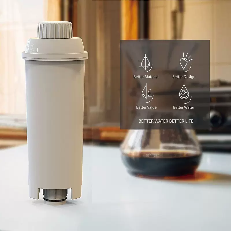 Adapted Delonghi/Delong fully automatic coffee machine filter element water soft -hydrophilic water soft water filter element