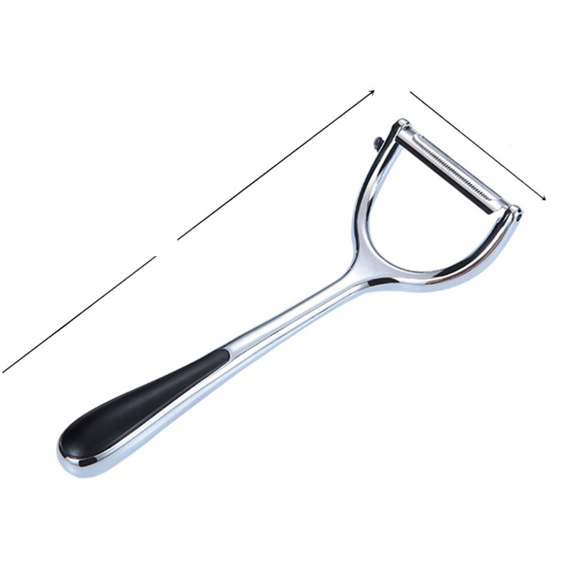 Suministro exclusivo transfronterizo de cuchillo pelador de acero inoxidable LFGB, pelador de frutas multifuncional, herramienta especial para pelar.