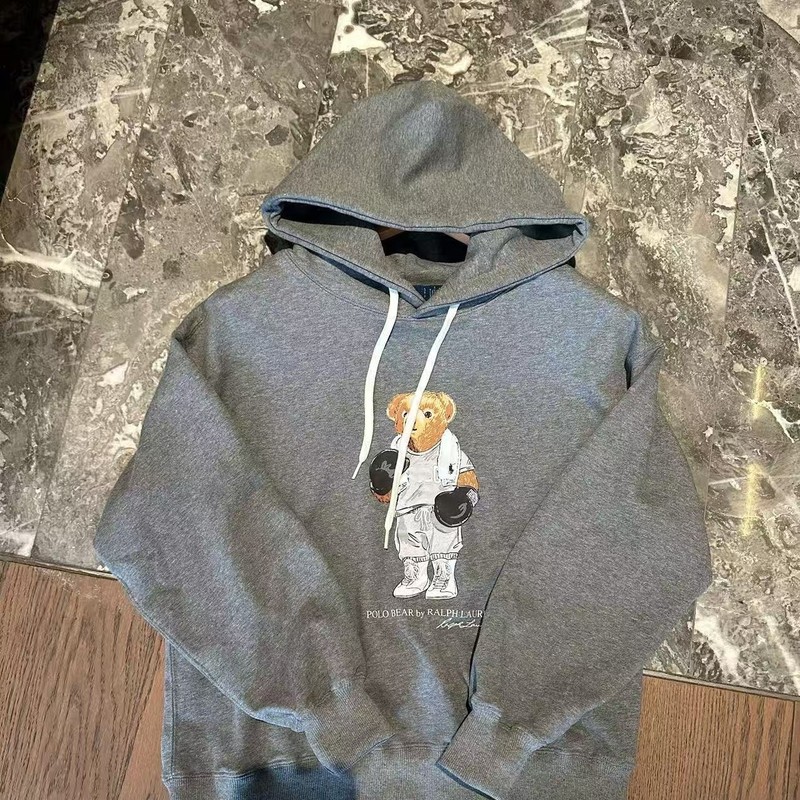 25新款经典LP小熊连帽卫衣上衣秋冬季宽松休闲百搭套头卫衣现货|undefined